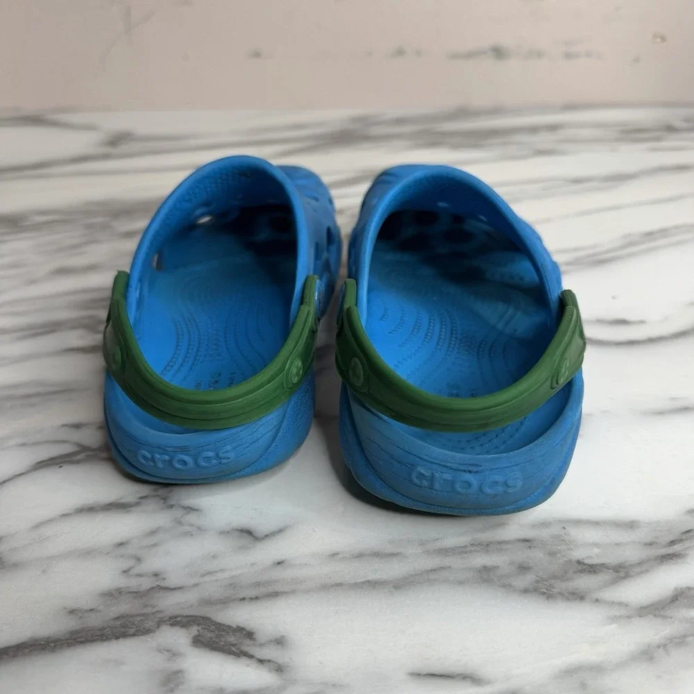 Crocs Swiftwater Splash Clogs Toddler Boy's Size C12 Blue Sandals Shoes Slip On